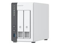 QNAP TS-216G - NAS-server - 2 fack - 12 TB - SATA 6Gb/s - HDD 6 TB x 2 - RAID JBOD, RAID 0, 1 - RAM 4 GB - 2.5 Gigabit Ethernet - iSCSI support K/TS-216G+2XMN10ADA600S