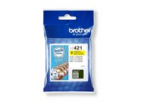 Brother LC421Y - Gul - original - bläckpatron - för Brother DCP-J1140DW, DCP-J1800DW, MFC-J1010DW, MFC-J1012DW LC421Y