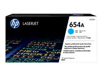 HP 654A - Cyan - original - LaserJet - tonerkassett (CF331A) - för Color LaserJet Enterprise M651dn, M651n, M651xh; Color LaserJet Managed M651dnm, M651xhm CF331A