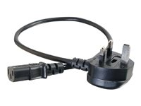 C2G Universal Power Cord - Strömkabel - BS 1363 (hane) till power IEC 60320 C13 - 5 m - formpressad - svart 88516