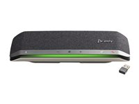 Poly Sync 40 - Smart högtalartelefon - Bluetooth - trådlös, kabelansluten - silver - Zoomcertifierad 772C4AA