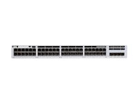 Cisco Catalyst 9300L Mini - Network Essentials - switch - L3 - Administrerad - 40 x 10/100/1000 (UPOE) + 8 x 100/1000/2.5G/5G/10G (UPOE) + 4 x 25 Gigabit SFP (överordnad länk) - rackmonterbar - UPOE C9300LM-48UX-4Y-E