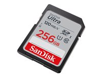 SanDisk Ultra - Flash-minneskort - 256 GB - UHS-I U1 / Class10 - SDXC UHS-I SDSDUNC-256G-GN6IN