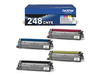 Brother TN248VAL Multipack - 4-pack - svart, gul, cyan, magenta - original - box - tonerkassett - för Brother DCP-L3515, L3520, L3555, L3560, HL-L3220, L3240, MFC-L3740, L3760, L8340, L8390 TN248VAL