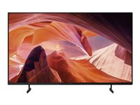 Sony Bravia Professional Displays FWD-50X80L - 50" Diagonal klass (49.5" visbar) - X80L Series LED-bakgrundsbelyst LCD-skärm - med TV-mottagare - digital skyltning - Smart TV - Google TV - 4K UHD (2160p) 3840 x 2160 - HDR - blinkande ram, Direct LED - svart FWD-50X80L