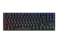 CHERRY XTRFY MX 8.2 - Tangentbord - 80% - TKL - bakgrundsbelysning - trådlös - Bluetooth 5.2, 2.4 GHz, USB-C - QWERTY - Nordisk - tangentbrytare: CHERRY MX2A Red - svart G80-3882LJAPN-2